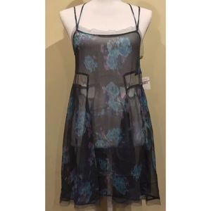 NWT Free People Sheer Floral Shirt Size XS